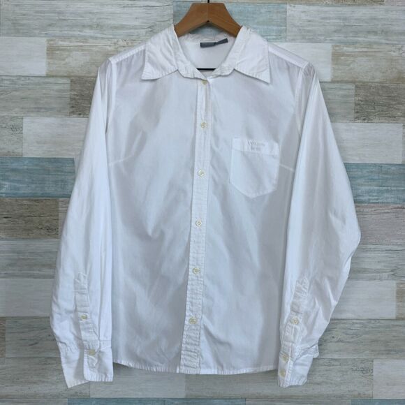 Volvo Employee Button Down Shirt White Long Sleeve Cotton Uniform Womens XXL 2X - Picture 1 of 6
